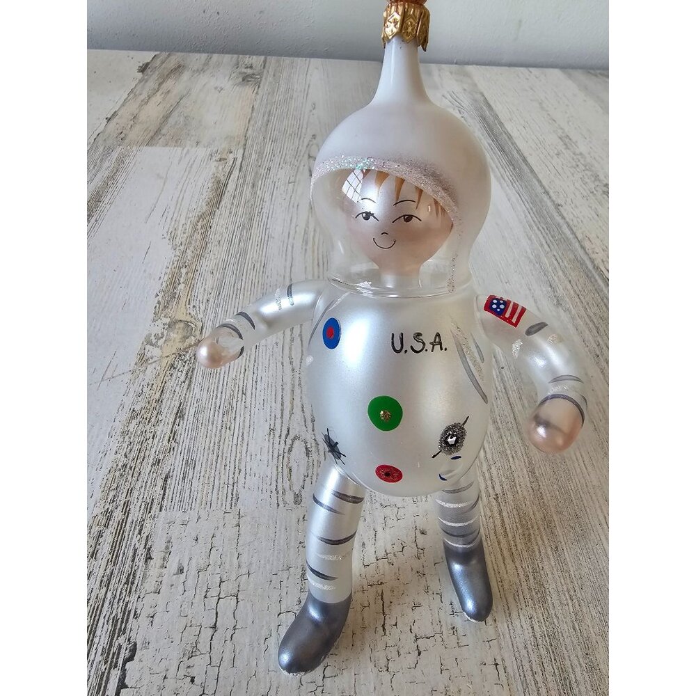 Vintage de Carlini astronaut space man Italian Italy ornament‎ Xmas tree